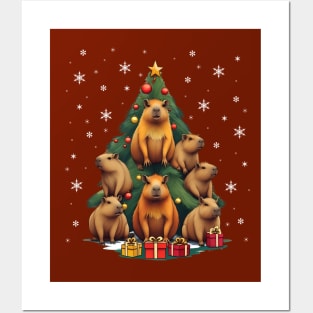 Capybara tree Christmas, Capybara Pets, Cute capybara Posters and Art